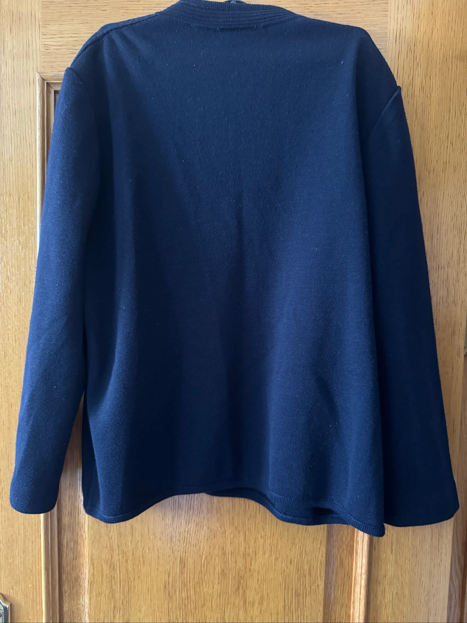 Veste en maille vintage bleu marine Zero (El Corte Inglés) - Taille 46 – photo 3